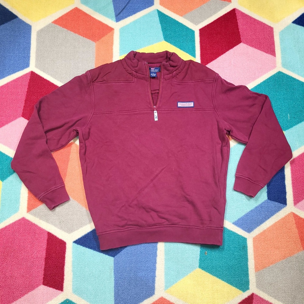 Vineyard Vines Quarter Zip Pullover‎ Sweatshirt Maroon